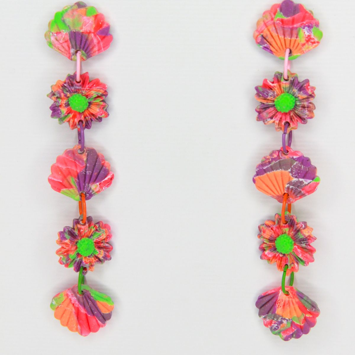 Rainbow Flower Danglers